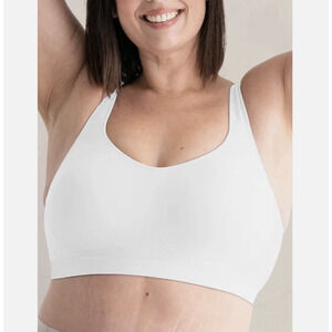 Shapermint Everyday Comfort Straps Wireless Shaping Bra Womens Large White